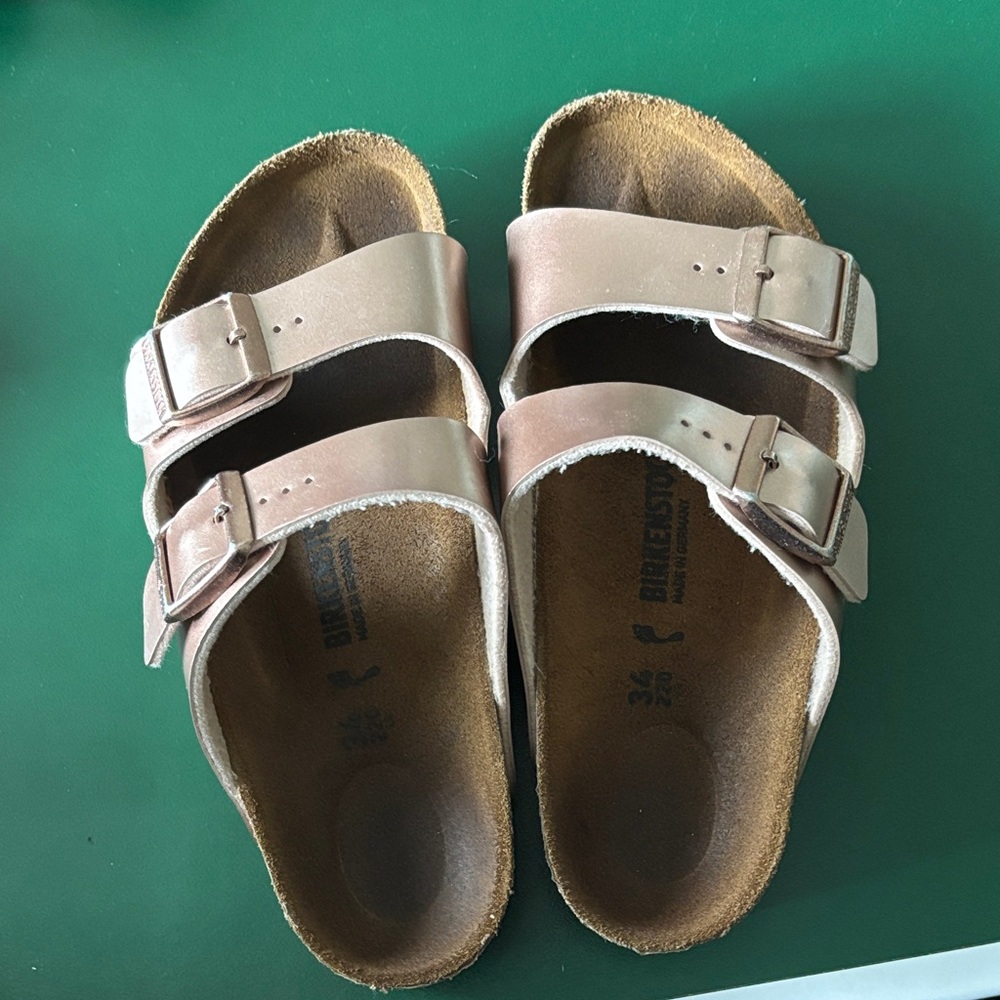 Birkenstock Kids Sandals - Tan and Cream